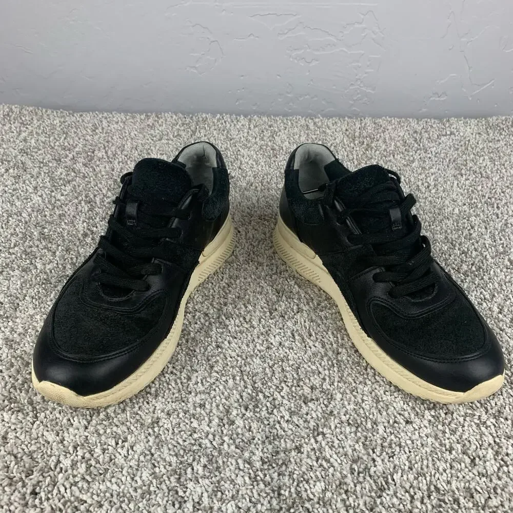 Everlane The Trainer Leather Sneakers Womens Size 11 Black Athletic Shoes